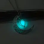 Luminous Moon Stone Healing Pendant Necklace - Image 2
