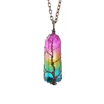 Crystal Pillar Tree Of Life Pendant