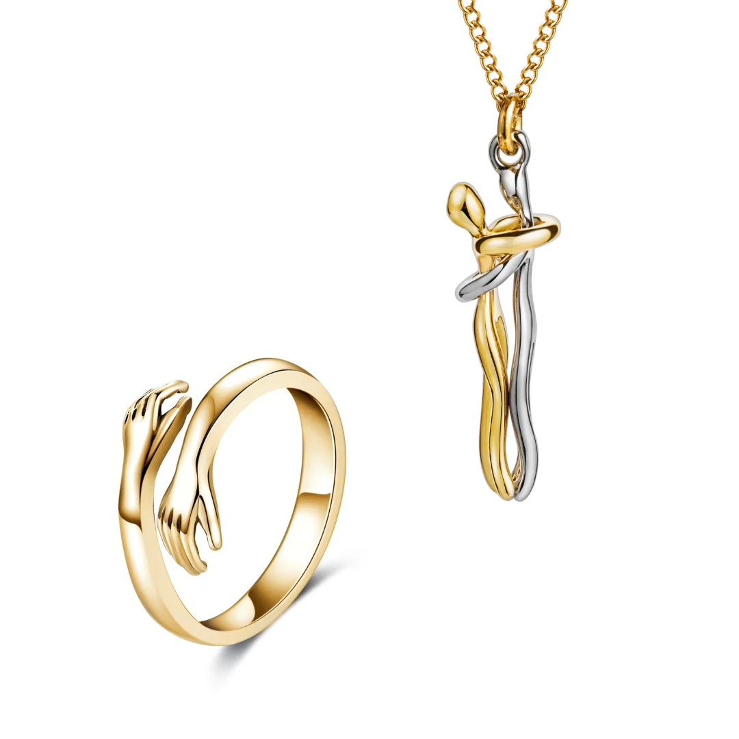 HugBundle_3_cce3b89e-9fd9-46e5-bfdc-b52d6b505efc.webp Gold Hug Necklace (With Ring) - Image 1