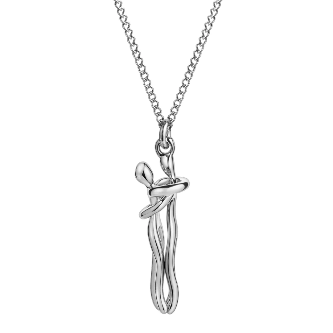 Untitleddesign-2022-08-01T204603.148.webp Silver Hug Necklace (With Ring) - Image 6