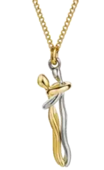 Gold Hug Necklace (With Ring) - Image 6